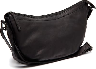 Chesterfield Clarita Washed Waxed Pull Up Schoudertas - Zwart