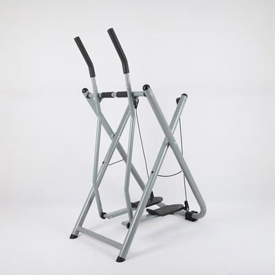 Opvouwbare Air Walker - Elliptische Crosstrainer - Full Body Workout - Ruimtebesparend Ontwerp - Compact Formaat - Zilver