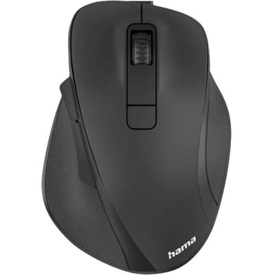 Hama Ergonomische muis Radiografisch Optisch Zwart 6 Toetsen 1600 dpi Ergonomisch, Oplaadbaar