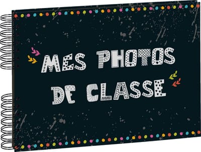 Exacompta Fotoalbum MES PHOTOS DE CLASSE - spiraalgebonden - 50 zwarte bladen - 32x22cm - Design - 16010E