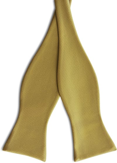 Mosterdgele Zelfbinder Grosgrain Vlinderdas