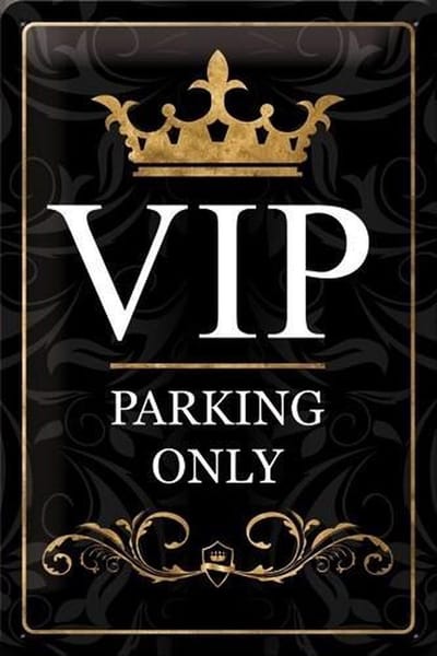 Nostalgic Art Metalen bord VIP Parking Only
