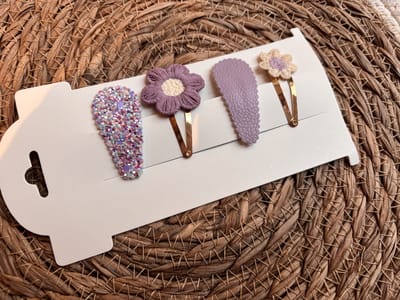 Klikklak haarspeldjes Suze 4cm - kinderknipjes - Babyhaarclipjes - Kinderhaaraccessoires - Haarspeldjes kinderen - Haaraccessoires meisjes - Haarspeldjes baby - Kinder haarspeldjes - Kinder haarclips - Haarspeldjes kind