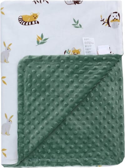 Minky Babydeken – Uniseks Kinderslaapdeken van 100% Katoen (110 x 150 cm) voor Pasgeborenen en Kinderen