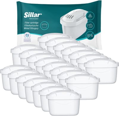 22x Aquafloow Waterfilters voor Brita - voor Waterkan - waterfilters voor Maxtra+, Style, Merella Cool, Mavea Elemaris XL