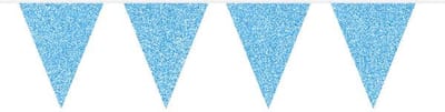 Folat - Vlaggenlijn Glitter Azure Blue 6mtr