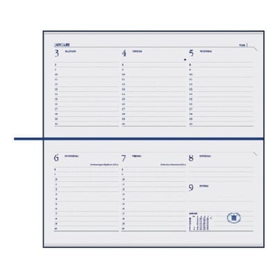 Ryam Zakagenda 2026 - Memoplan 7 - ZWART - Liggend - Harde Kaft (17cm x 8cm)