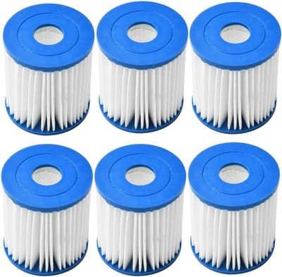 Vervangende Hot Tub Filters voor Intex, Set van 6, Type H 29007E, Ideaal voor Boven Grond Zwembaden en Spa's, Hoogwaardige Filterpatronen