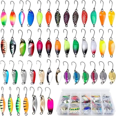 Visset Lepels - Kunstaas Set - Vissen Op Forel - 46 Stuks Divers - 7 Gewichtsklassen - Assorti