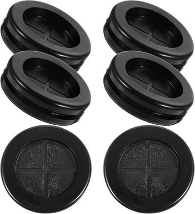 6 Stuks Rubber Caps 40mm voor Kabels, Waterdichte O-Ring Grommets en Kabeldoorvoeren voor Machining Plugs, Ideaal voor Kabelbeheer en Bescherming