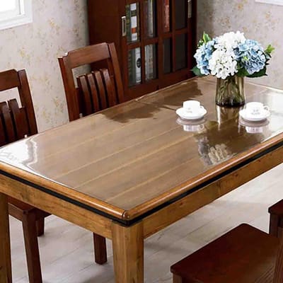 Tafelkleed Beschermer - Zacht Glas - Tafel Oppervlak Beschermen - Geurloos PVC Materiaal - 90x80 cm - Transparant