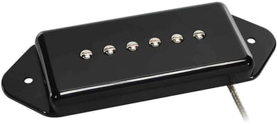 Boston VDE-46-NBK Single Coil Pickup - Alnico 5 bar-magneet, gevlochten afgeschermde bedrading, gewaxte enamel draad