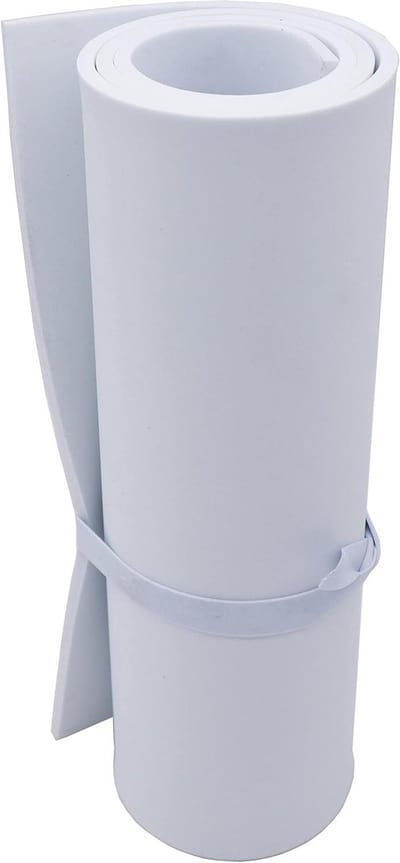 EVA schuim rol - Knutselmateriaal - Cosplay maken - Zeer elastisch materiaal - 6 mm dik - Wit