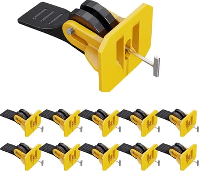 Tegel Leveling Systeem - Tegel Clips - Vlakke Tegels Plaatsen - Herbruikbaar en Verstelbaar - 50 Stuks - Multicolor