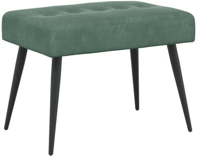 vidaXL - Bank - met - knopen - tufting - Zeegroen - 60 - x - 40 - x - 45 - cm - fluweel