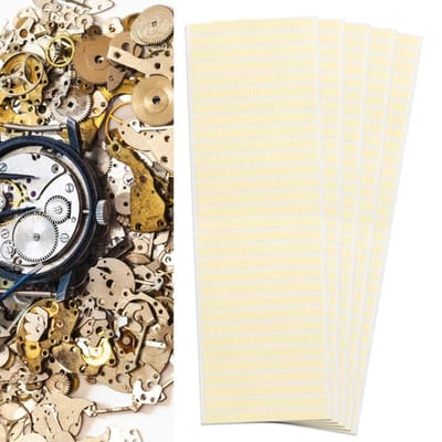 Dailygoods- Horloge Plakband 5 Stuks - Zelfklevende Pads - Dubbelzijdige Tape - Wijzerplaat Bevestiging - Horlogemaker Tool - 2 x 5 mm - Horloge Lijm