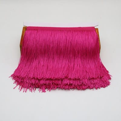 Veer 10 Yards 15cm Lang Kwastje Franje Rand Kantlint Kwastjes Voor Gordijnen Jurken Franjes Voor Naaien Afwerkingen Accessoires Ambachten 5 yards helder roze