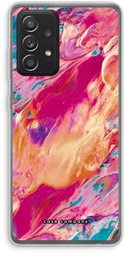 Case Company® - Hoesje geschikt voor Samsung Galaxy A52s 5G hoesje - Pastel Echoes - Soft Cover Telefoonhoesje - Bescherming aan alle Kanten en Schermrand