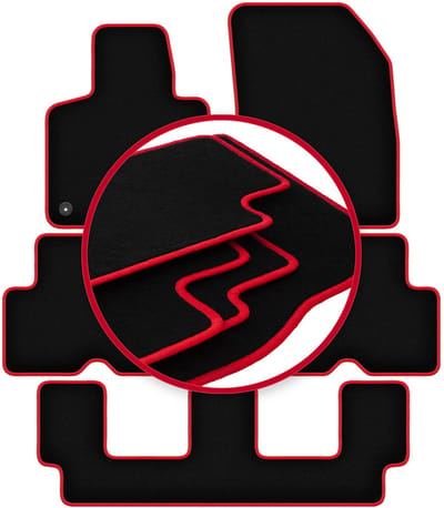 CARLUX-RED automatten voor: Citroen C4 Grand Spacetourer 7-zitter (2013-2021)