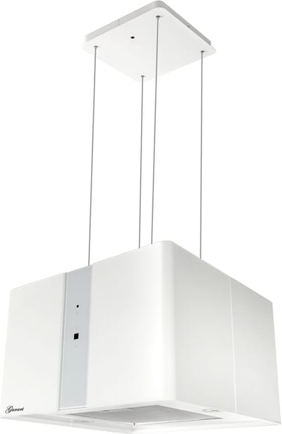 GURARI eilandAfzuigkap GCH I 331 45 WH PRIME+Koolfilter, wit Afzuigkap met recirculatielucht 45 cm, plafondkap, 1000m³/h