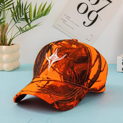 Europese En Amerikaanse Zomer Buiten Baseballpetten, Blad-Geprinte Jungle Camouflage Petten, Heren En Dames Camouflage Baseball C Adjustable&>8Y orange