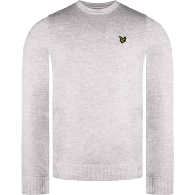 Lyle & Scott Merino Heren Lichtgrijze Trui