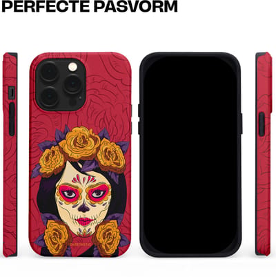 Casetastic Hoesje Geschikt voor Apple iPhone 14 Pro Max Magsafe - Stijlvolle Beschermende Duo-layer Case - Middernachtmasker
