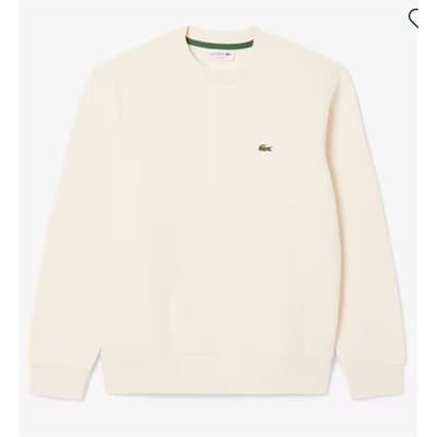 Lacoste Bio Cotton Fleece Crew Sweater Heren - Maat S