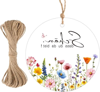 Mooie ronde cadeaukaartjes van 5,5 cm met jute touw, set van 50 voor elke gelegenheid