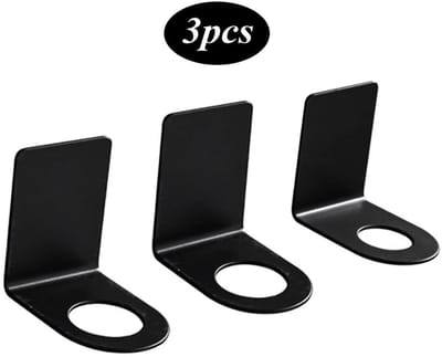 Dailygoods- Dispenserhouder roestvrij staal - Zeepdispenser - Shampoo houder - Wandhouder - Zelfklevend - Inhoud 3 flessen