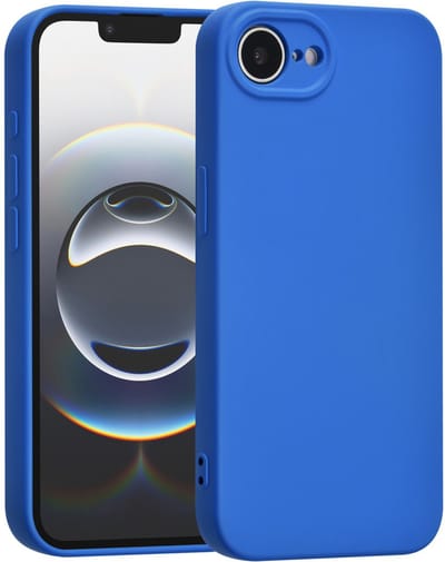 Shockproof Backcover - Liquid Silicone Soft Hoesje - Geschikt voor: Apple iPhone 17E / 16E - Diepblauw