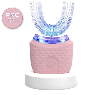 Smartbrush Tanden - U-Vormige Tandenborstel - Smart Brush Tanden - Automatische Elektrische Tandenborstel - Tanden Bleken en Reinigen - Handsfree - UV Blauw Licht - 360° - 4 Standen - Waterbestendig - Teeth Whitening
