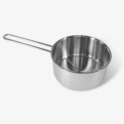 RVS Braadpan 20 cm - 2.9 Liter - Geschikt voor Alle Warmtebronnen en Inductie
