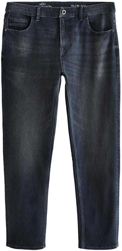 Next - Heren - Authentieke stretch denim jeans met slanke pasvorm - Grijs
