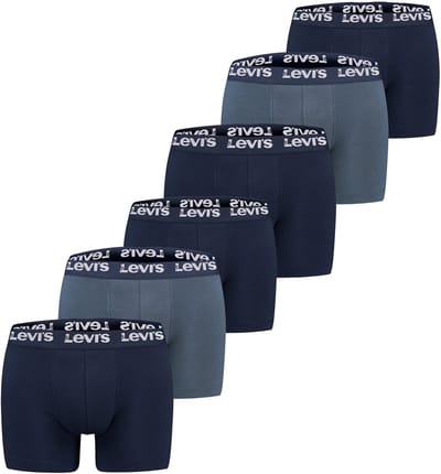 Pack of 6 men's Levis REPEAT LOGO BOXER boxer shorts underwear pants