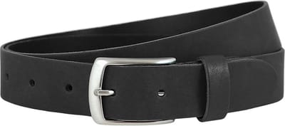 Landley Nette Leren Jeans Riem Zwart - Dames en Heren - 3.5 cm Breed - Echt Leer - Casual Pantalon Riem - Lengte totaal 110 cm / Riemmaat 95