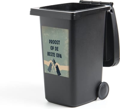 Container sticker Spreuken - Quotes - Proost op de beste opa - Opa - 40x60 cm - Kliko sticker