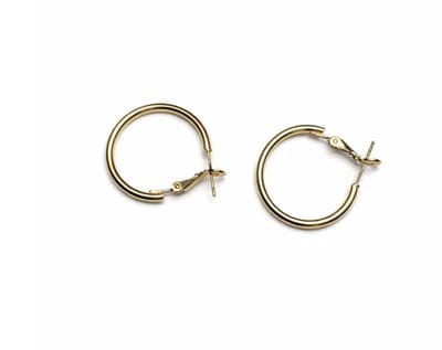 Minimal hoop oorbellen | goud gekleurd