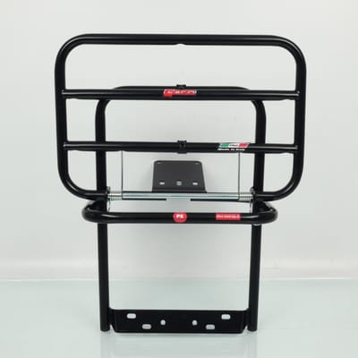 Porte bagage Faco pour scooter Piaggio 125 Vespa PX 1977 à 1982 noir mat Neuf
