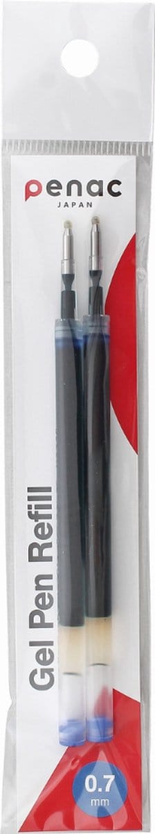 Penac Gelpen vulling - GBR3 - Blauw - 0.7mm - 2 stuks - Geschikt voor Inketti - FX-7 - CCH-3 - FX-2