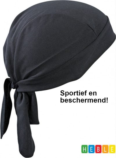 *** Zwarte Bandana Summer - Hot sport voor Volwassenen - Sporten - Motorrijden - van Heble® ***