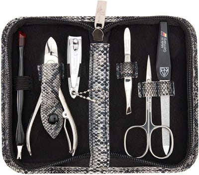 6-delige Manicureset in Kunstleren Etui voor Perfecte Nagelverzorging