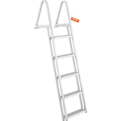 VEVOR zwemtrap bootladder afneembaar 5 treden 159kg draagvermogen 610x455x1825mm