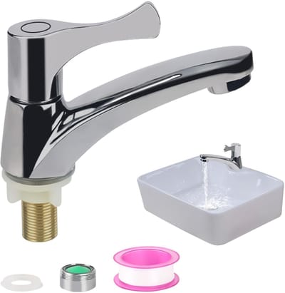 Cosensi- Gastentoiletkraan met uittrekbare uitloop - Keukenkranen - Koudwaterkraan - Enkelvoudige kraan - Zinklegering - Eenvoudig te installeren
