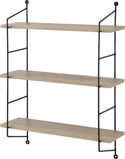 Wandrek Visby met 3 planken 60x23,5x63,5 cm houtkleurig