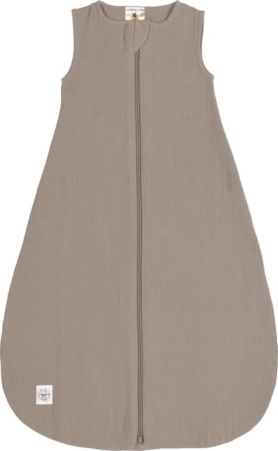 Lässig Babyslaapzak Zomer Muslin GOTS - taupe 2-6 mnd maat 62/68