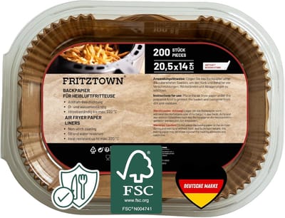 Air Fryer Bakpapier, Niet-Plakkerig en Hittebestendig, 200 Vellen