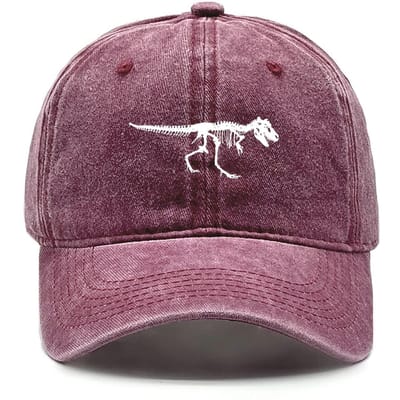 Skelet Dinosaurus Print Baseballpet Verstelbare Snapback Zonneklep Dierlijke Sportpet Retro Beschermende Pet Voor Mannen Vrouwen Adjustable black