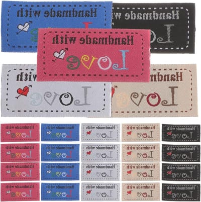 Handgemaakte Woven Love Labels - 100 Stuks - Naai Labels voor Decoratie, Haakwerk en Quilten