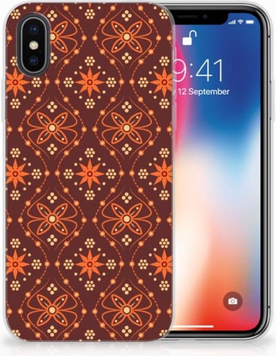 Apple iPhone X | Xs TPU bumper Batik Brown